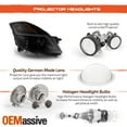 thumbnail image 5 of AKKON - [Black Smoke] Fits 2007-2009 Nissan Altima Sedan LED Light Bar DRL Projector Headlights & Tail Lights, 5 of 7