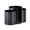 Black, variant on Plastic Makeup Cotton Pad Holder Vertical Space Saving Organizers for Tidying Table Accessories