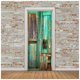 thumbnail image 2 of 2 Unids / Set Impermeables Puerta De Pared DIY Autoadhesivas Calcomanías De Arte Para El Hogar Baño Decoración De Ventana Puerta Pegat sol Baoblaze Adhesivos para puertas de bricolaje 3D, 2 of 8
