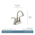 thumbnail image 2 of Moen WS84850 Brass Spot Resist Brushed Nickel Centerset Faucet, 2 of 5