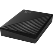 WD My Passport WDBR9S0060BBK-WESN 6 TB Portable Hard Drive - External - Black - USB 3.2 (Gen 1) Micro-B - 256-bit AES Encryption Standard