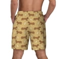 thumbnail image 4 of Goofa Dachshund Dog Puppy Printed Men's Swim Trunks Board Shorts Quick Dry Mens Swimming Trunks with Compression Liner,Breathable Fit Hawaii Beach Shorts-Medium, 4 of 9