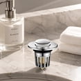 thumbnail image 5 of 3 in 1 Pop Up Bathroom Sink Stopper – Bathroom Sink Drain Strainer with Removable Basket Hair Catcher, Push-Type Universal Pop Up Drain Stopper for Bathroom Sink Lavatory Vanity, 5 of 6
