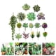 thumbnail image 2 of 16 piezas de plantas suculentas artificiales realistas (verde), 2 of 5