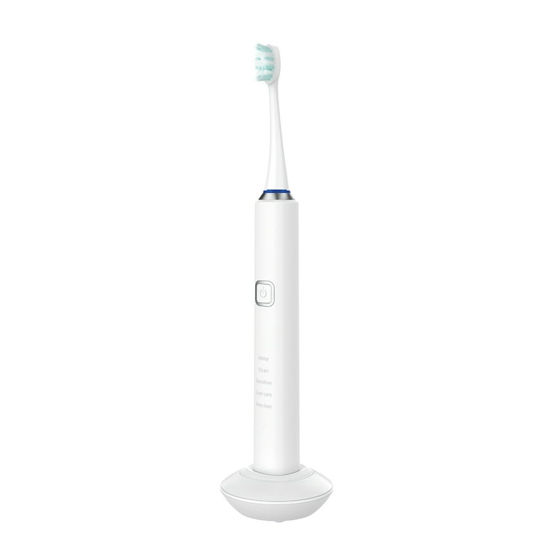 Miracle Smile Sonic Toothbrush, 5 Speeds, USB Dock, 6 Brush Heads