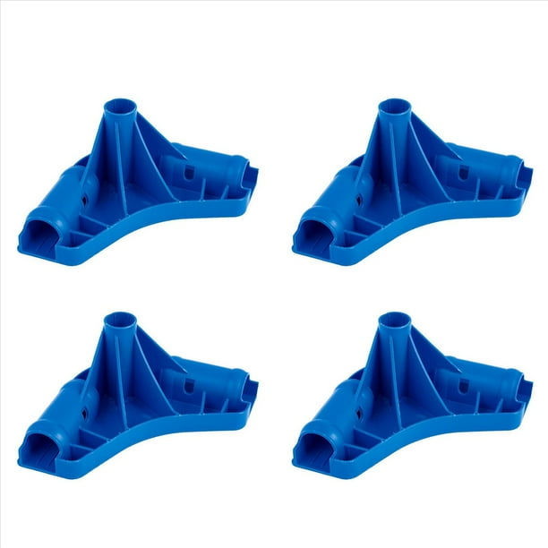 4X Unión de Esquina para de Piscina, Soporte de Conector de Esquina para de Piscina para Accesorio de Piscina P61016 para Piscinas con de Metal