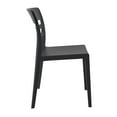 thumbnail image 4 of Luxury Commercial Living 33" Black Transparent Outdoor Patio Dining Chair, 4 of 7