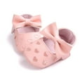 thumbnail image 6 of Newborn Baby Girls Soft Soled Bow-Knot Crib Shoes Infants Anti-slip Sneaker Prewalker, 6 of 6