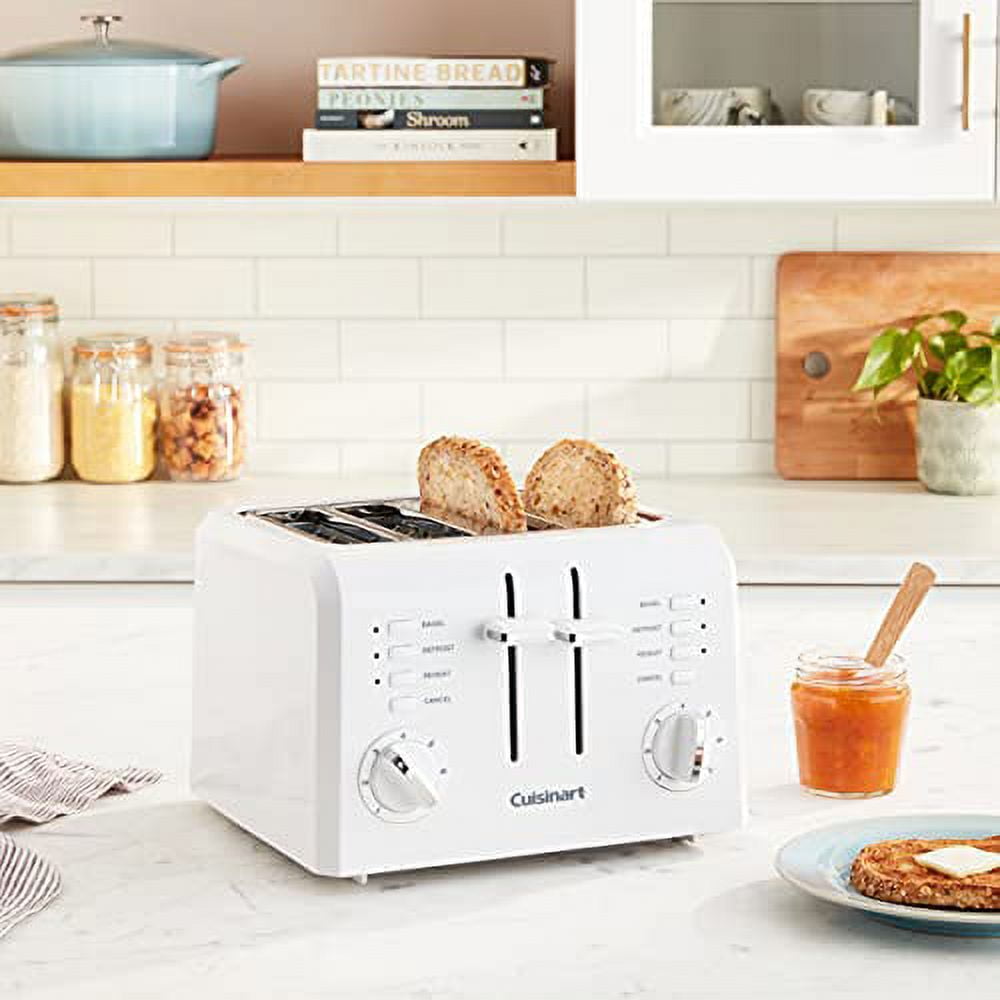 Cuisinart Cuisinart CPT-142 Electric Toaster, 120 V, 850 W, Plastic, White  CPT-142P1