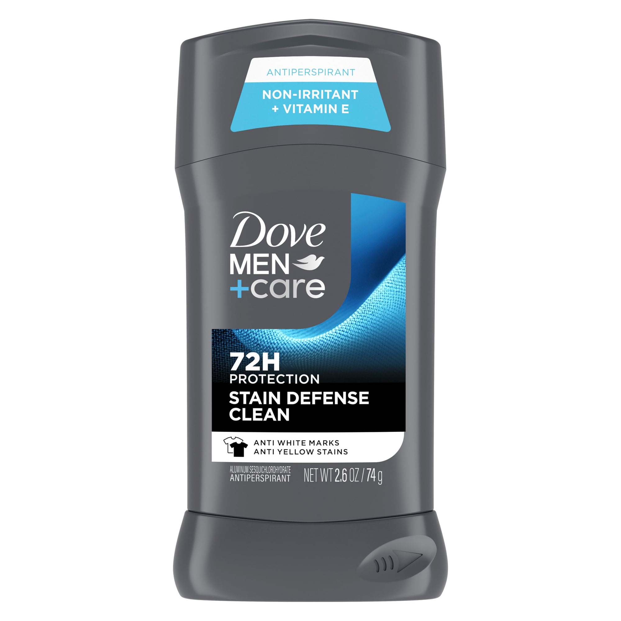 Dove Men+Care Deodorant Stick For Men, Anti-White Marks & Anti-Yellow Stains Stain Defense Clean With 72-hour Sweat And Odor Protection, 2.6 oz