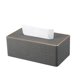 thumbnail image 1 of Dispensador de pañuelos faciales rectangular de cuero for servilletas, hogar, oficina, coche, funda for caja de pañuelos, 1 of 6