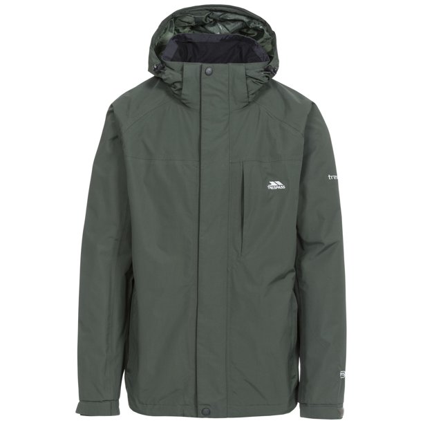 Trespass - Chaqueta Impermeable Edwards II para Hombre (Oliva) Trespass UTTP4118_olive