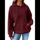 thumbnail image 1 of Sudadera con Capucha para Mujer, Informal, de Larga, con Cordón Ajustable, Estilo Waffle, Holgada, con Bolsillo Rojo Oscuro XXL, 1 of 10