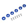 thumbnail image 2 of 6 Pcs Car Motorcycle License Plate Washer and Bolt Kit (Blue), 2 of 4