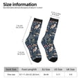 thumbnail image 2 of Pofeuu Retro Forest Animals Print Crew Socks, Adult Running Hiking Socks for Youth and Adult, 2 of 6
