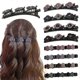 thumbnail image 1 of Sparkling Crystal Stone Braided Hair Clips For Women, Braided Hair Clip With 3 Small Clips, Braided Hair Clips For Girls, Multi Clip Hair Barrette Wit, 1 of 5