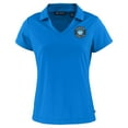 thumbnail image 2 of Women's-Cutter & Buck  Blue Charlotte FC Daybreak Eco Recycled V-Neck Polo, 2 of 3