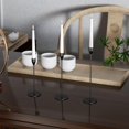 thumbnail image 3 of 1 juego Candelabros Velas 32/27/22cm, Vintage Cónicas Portavelas de Metal Alto, Candelabro Decorativos de Velas para decoración del Hogar, Bodas, Cenas, Navidad, Fiestas, 3 of 5