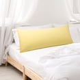 thumbnail image 6 of PiccoCasa Washed Microfiber Body Pillowcases Soft Envelope Yellow 20"x60", 6 of 7