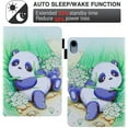 thumbnail image 2 of Dteck Folio Case for iPad 10th Generation 2022, Multi-Angle Stand Auto Wake Sleep Smart Cover w/Pencil Holder & Card Slots for Apple iPad 10th Gen 10.9 inch, Cute Panda, 2 of 5