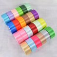 thumbnail image 1 of Rollo de 25 yardas de cinta de satén de 4 cm, material de rosas para manualidades, cinta hecha a mano para Navidad, Halloween, bodas, cumpleaños, fiestas, envoltura de regalos, 1 of 5