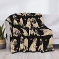 thumbnail image 3 of Yiaed French Bulldog Print Blanket Throw Blanket Soft Cozy Flannel Blanket for Home Bed Sofa Couch Chair-40"x30", 3 of 6