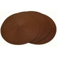 thumbnail image 4 of Fine Woven Placemats Decorative Dining Table Place Mat Topper for Holiday Dinner, Parties, Gatherings & More 15" Round Shape - Grey (8 Pieces), 4 of 5