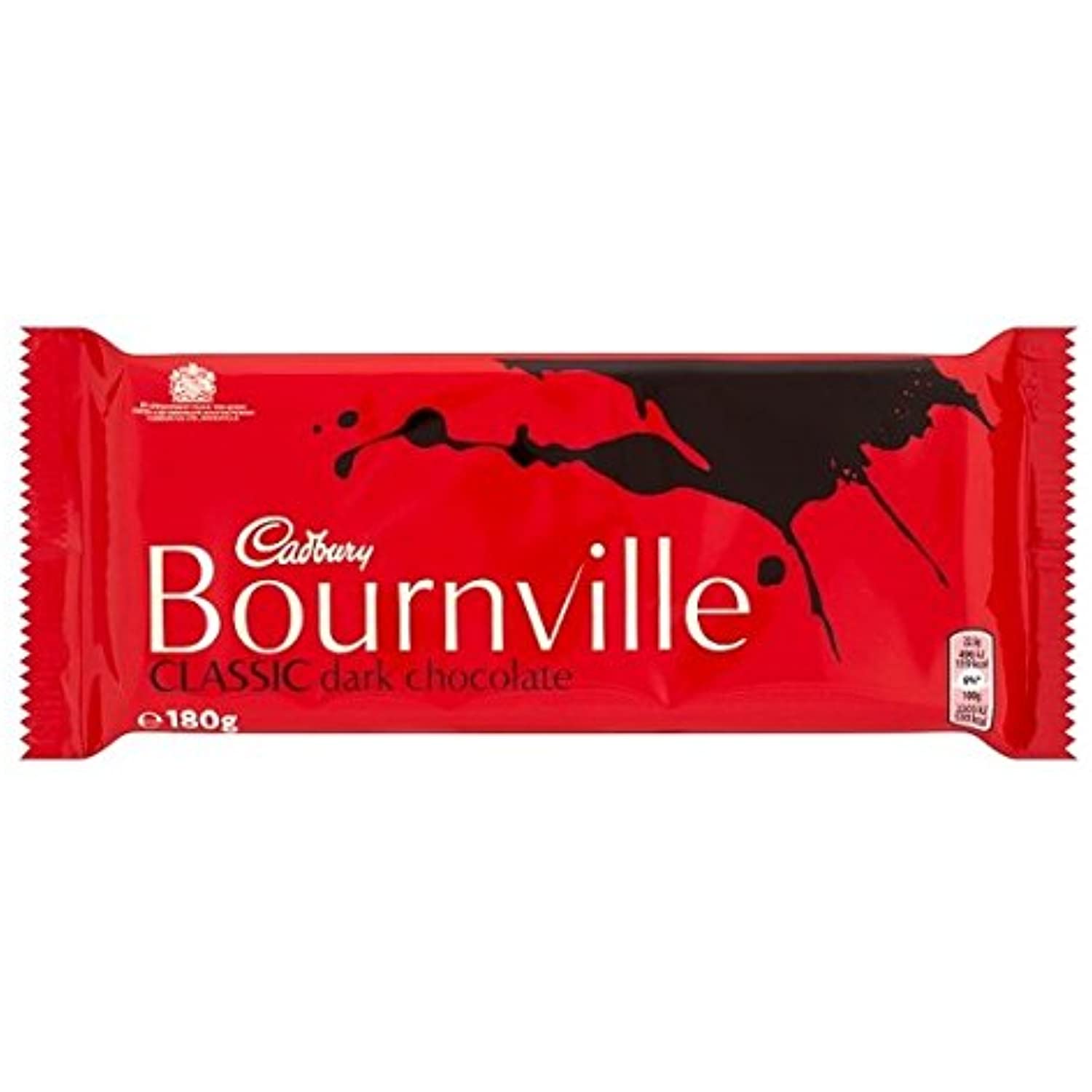 Cadbury Bournville Dark Chocolate Bar 180G (Pack Of 5)