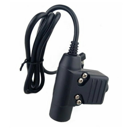 U94 Amplified PTT Adapter Durable, Waterproof, Compatible for KENWOOD "K1" Plug, NATO Plug