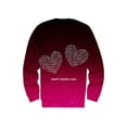 thumbnail image 4 of Luiryar Women Valentine's Day Raglan Pullover Sweater Sweet Graphic Crewneck Long Sleeve Casual Ugly Sweatshirts Tops, 4 of 5