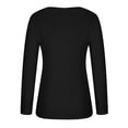 thumbnail image 7 of Kovlvoll Long Sleeve Shirts for Women Crewneck Lightweight Thin Loose Shirt Fall Business Casual Blouses Tunic Top, 7 of 7