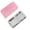 Pink, variant on Pink Pink Lid Reusable 2-Compartment Stainless Steel Snack Container Stackable Metal Toddler Lunch Box With Silicone Lid