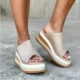 thumbnail image 4 of Lightweight Slippers Comfort Casual Slippers Open Toe Platform Flip Flop Beach, 4 of 6