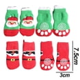 thumbnail image 2 of Calcetines navideños para perros Mascotas para uso en interiores, 4 piezas Protectores de patas para mascotas Zhivalor CPB-CJZ563-2, 2 of 5