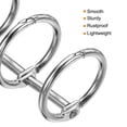 thumbnail image 4 of Unique Bargains 0.79' Dia. 3 Circle Detachable Metal Binder Rings Loose Leaf Rings, Silver Tone 10 Pack, 4 of 6