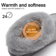 thumbnail image 5 of Ecetana Women's Fuzzy Plush House Slippers Warm Memory Foam Indoor Outdoor Non-Slip Booties, 5 of 9