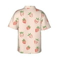 thumbnail image 3 of Goofa Strawberries Hawaiian Shirt for Men, Unisex Summer Beach Casual Short Sleeve Button Down Shirts,Aloha Tropical Floral print shirt-Large, 3 of 9