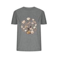 thumbnail image 2 of Fiudx Ofertas Flash Artículos En Oferta Blusas con Estampado de Flores Pequeñas para Mujer Top de Manga Corta con Cuello Redondo, 2 of 4