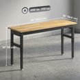 thumbnail image 3 of HOMCOM Établi Réglable de 60 Pouces, Table de Travail Robuste avec Dessus en Bois de Caoutchouc, 3 of 10