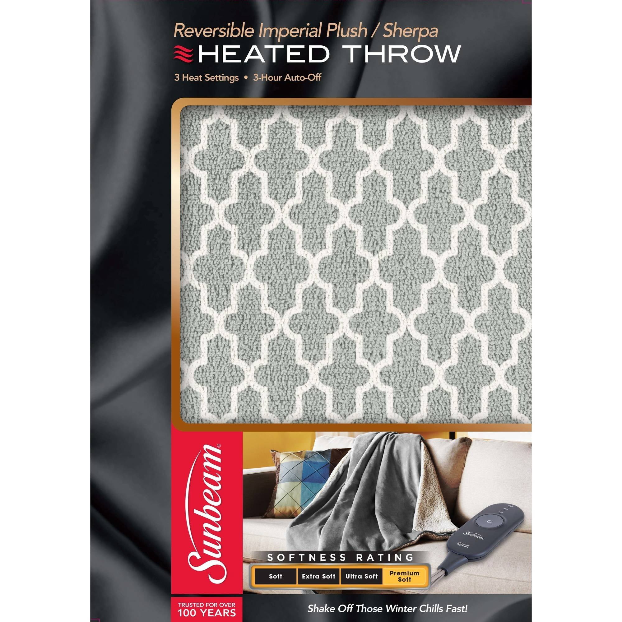 Sunbeam Microplush to Sherpa Electric Heated Throw Blanket, 1 Each -  Walmart.com