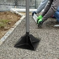 thumbnail image 2 of Walensee Steel Tamper with 48 inch Steel Handle 10"x10" Garden Tamper with Rubber Grip, 2 of 7