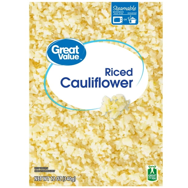 Great Value Riced Cauliflower, 12 oz (Frozen)