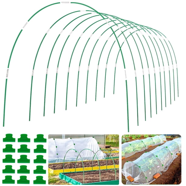 Kit de túneles de cultivo Greenhouse Hoops WYRJXYB, 60 unidades, para camas elevadas
