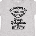 thumbnail image 4 of Inktastic Handpicked for Earth by My Great Grandma in Heaven Boys or Girls Toddler T-Shirt, 4 of 5
