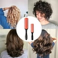 thumbnail image 4 of 2 Pcs Wet Curly Hair Brush Styling Detangling Paddle Brush Wig Travel Hair Brushes for Women Men 7-Row + 5-Row, 4 of 5