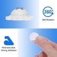 thumbnail image 3 of Uxcell 24 Pcs Self Adhesive Mini Caster Wheels 1 Inch, White (1 Steel Rolling Ball), 3 of 6