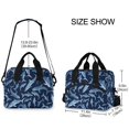 thumbnail image 2 of FORMRS Reusable Lunch Bag for Work School Leakproof Insulated Cooler with Adjustable Shoulder Strap, Watercolor Shark Pattern, 2 of 6