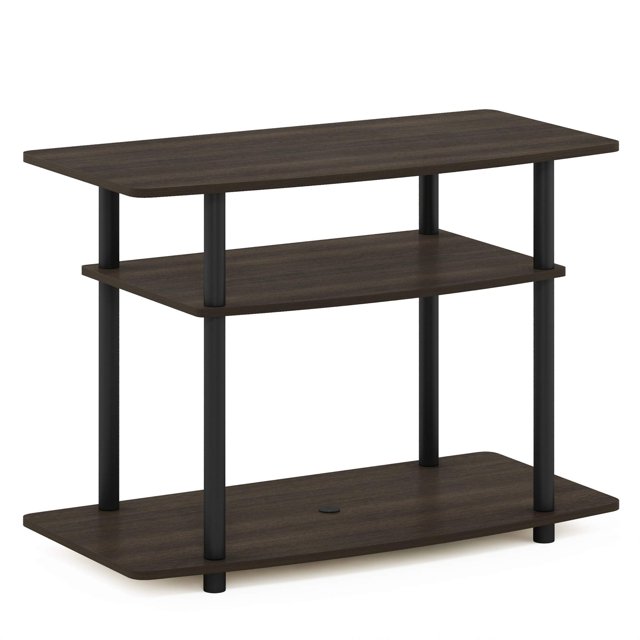 Soporte para TV Furinno Turn-N-Tube sin herramientas, 3 niveles de hasta 32 pulgadas