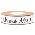 thumbnail image 1 of Delicate Ribbon Gift Packing Ribbon Cotton DIY Ribbon Creative Ribbon Layout for Wedding Party Gardening Craft (Mr. and Ms.), 1 of 9