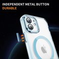 thumbnail image 3 of Magnetic for iPhone 12 Case, [Fit for MagSafe] [Never Yellowing] [Military Grade Rugged Durable Protection] Back Slim Clear Wireless Charging Shockproof Premium Phone Case,Blue, 3 of 7